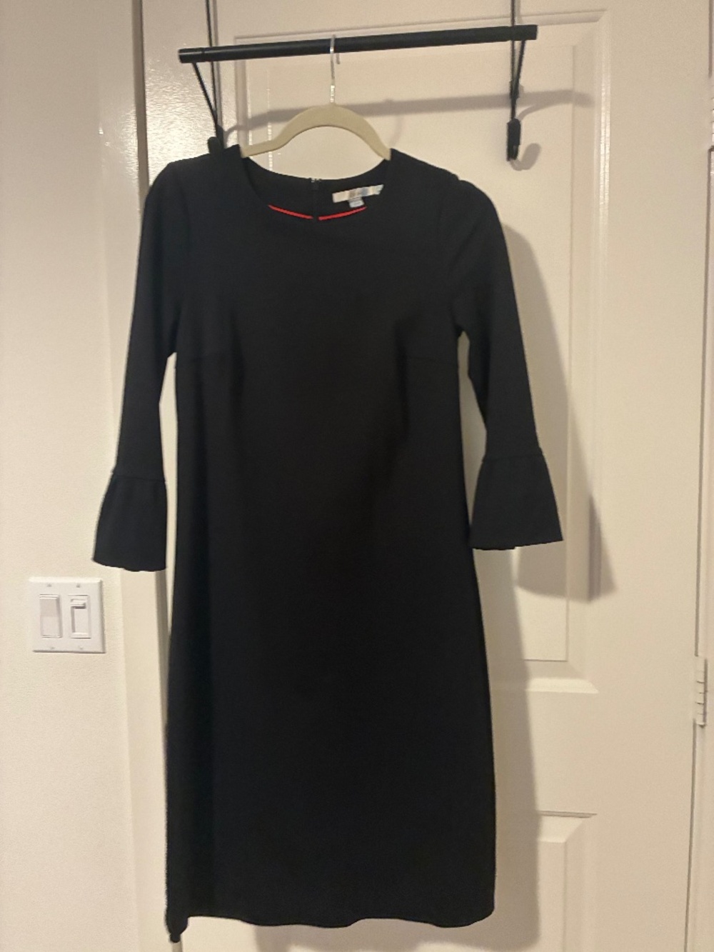 Boden black knee length work dress